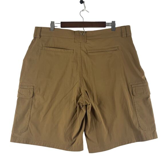 ORVIS Men’s Cargo Shorts SZ 38 Tan Stretch GUC💗 - Picture 2 of 11